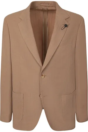 LARDINI Blazers, male, , Size: XL Beige Blazer Classic Style