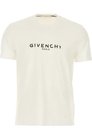 Givenchy T-Shirts, male, , Size: L White Logo Print Summer T-shirt