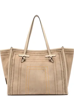 Gianni chiarini Tote Bags, female, , Size: ONE SIZE Suede Leather Handmade Stitch Bag