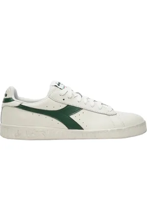Diadora Sneakers, male, , Size: 6 US Vintage Low Top Leather Sneakers /Green