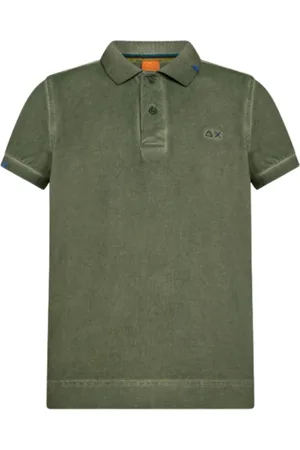 sun68 Polo Shirts, male, , Size: XL Special Dyed Cotton Polo Shirt