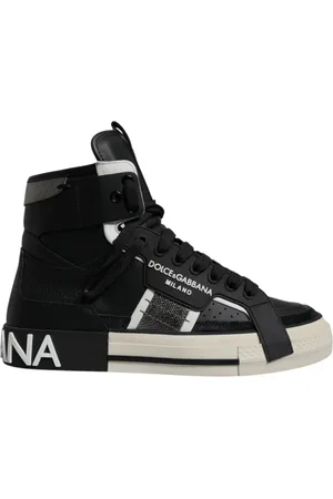 Dolce & Gabbana Sneakers, female, , Size: 9 1/2 US Silver High Top Sneaker Shoes