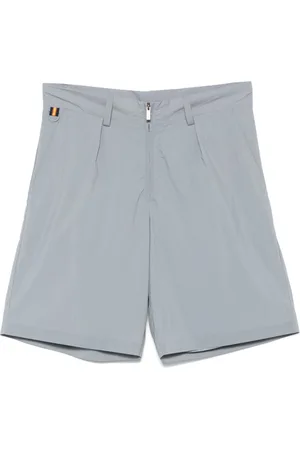 K-Way Casual Shorts, male, , Size: L Grey Shorts with Front Zip Fastening