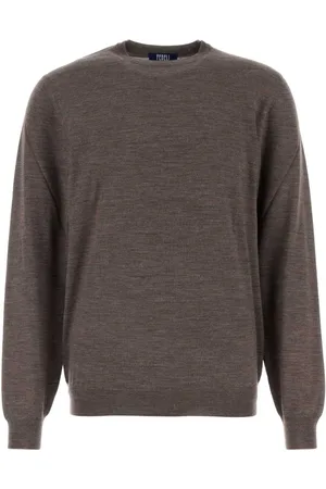 FEDELI Round-neck Knitwear, male, , Size: 4XL Wool Sweater
