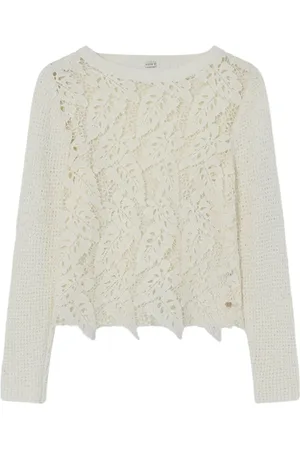 gustav Round-neck Knitwear, female, , Size: L Jami Sweater Cream