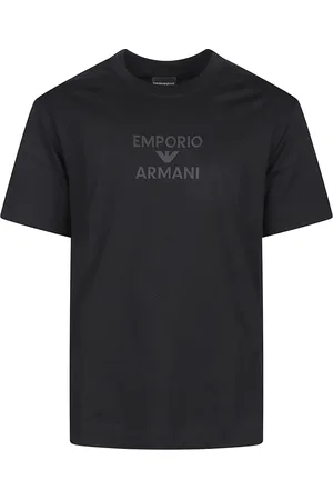Emporio Armani T-Shirts, male, , Size: S Logo Print Tee