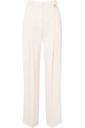 Elisabetta Franchi Straight Trousers, female, , Size: M High Waist Butter Pants