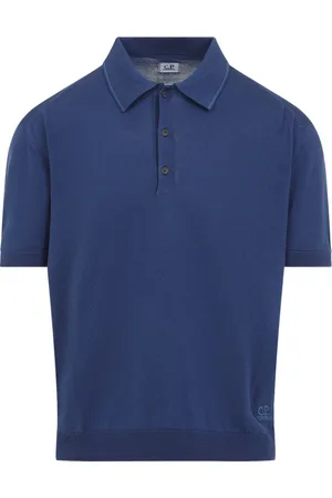 C.P. Company Polo Shirts, male, , Size: S Buttoned Polo Knit