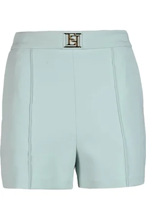 Elisabetta Franchi Short Shorts, female, , Size: M Elegant High-Waist Shorts with Zipper