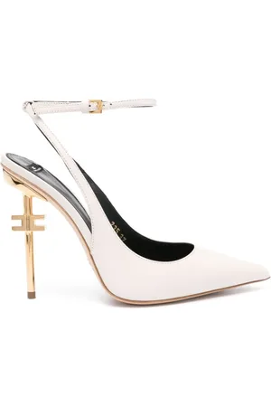 Elisabetta Franchi Pumps, female, , Size: 8 US Nappa leather slingback with adjustable strap