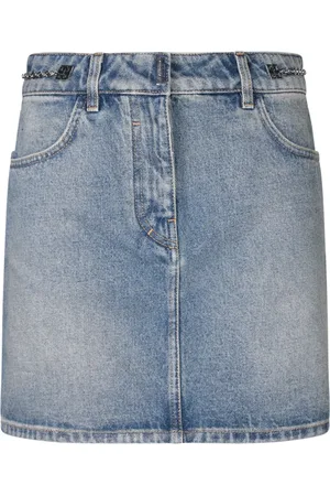 Givenchy Denim Skirts, female, , Size: S Denim Skirt with Metal Elements