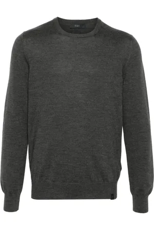 FAY Round-neck Knitwear, male, , Size: M Crewneck Sweater F.12