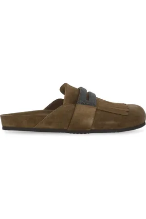 Brunello Cucinelli Mules, female, , Size: 8 US Suede Leather Mules