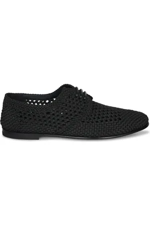 Dolce & Gabbana Laced Shoes, male, , Size: 10 US Braided Derby Shoes
