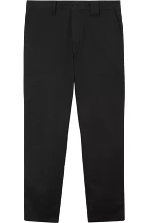 Burberry Straight Trousers, male, , Size: XL cotton trousers with knight motif
