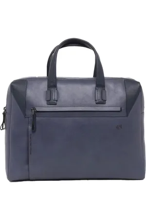 Piquadro Laptop Bags & Cases, male, , Size: ONE SIZE Leather Laptop Bag with Two Handles