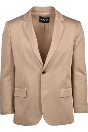 Dondup Blazers, male, , Size: L Cotton Silk Blend Blazer Jacket
