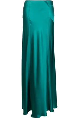 Alberta Ferretti Maxi Skirts, female, , Size: S Silk Long High-Waisted Skirt