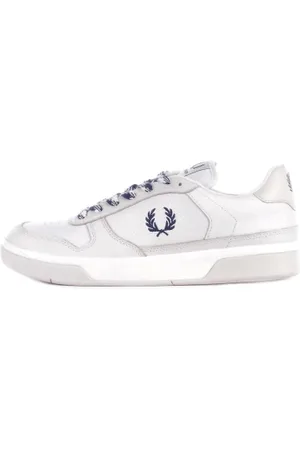 Fred Perry Sneakers, male, , Size: 8 US Beige Sneakers with Side and Back Logo Details