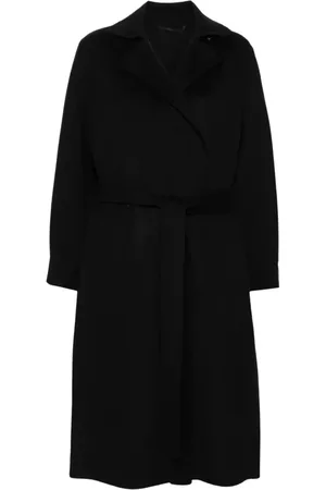 Kenzo Belted Coats, female, , Size: M Double-Breasted Wool Coat