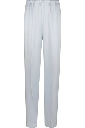 FORTE FORTE Wide Trousers, female, , Size: S Satin Straight Pants