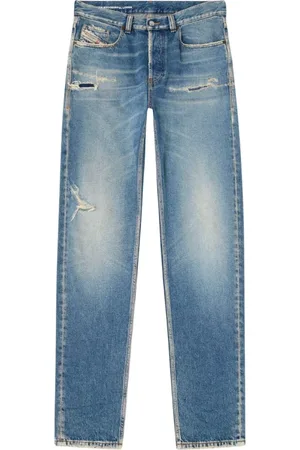 Diesel Slim-fit Jeans, male, , Size: W34 Regular Fit Destroyed Jeans