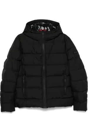 FAY Winter Jackets, male, , Size: XL Piuma Cappuccio Front Hoodie