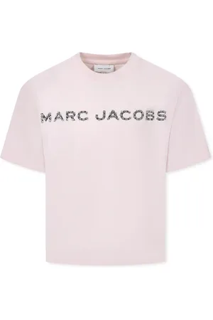 Marc Jacobs T-Shirts, unisex, , Size: 2 Y Cotton T-Shirt with Rhinestone Logo