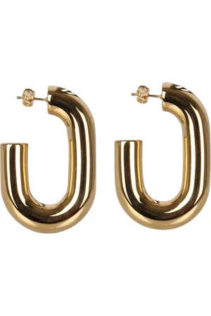 Paco rabanne Earrings, female, , Size: ONE SIZE Link Hoop Earrings Shiny Butterfly Clasp