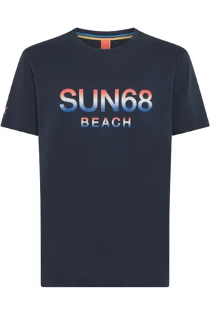sun68 T-Shirts, male, , Size: L Short Sleeve T-shirt with Big Logo