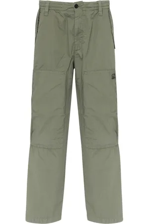 C.P. Company Straight Trousers, male, , Size: L Casual Loose Fit Pants