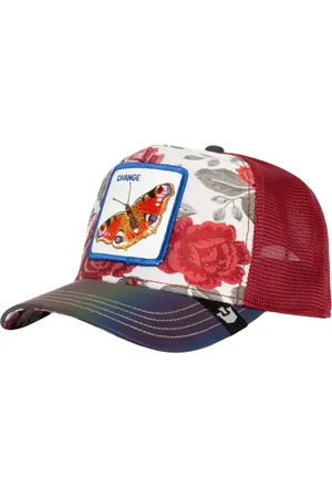 Goorin Bros. Caps, female, , Size: ONE SIZE Animal Farm Trucker Cap Red Butterfly