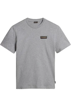 Napapijri T-Shirts, female, , Size: M Short Sleeve Cotton T-Shirt Grey