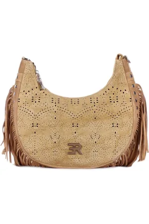 ERMANNO SCERVINO Shoulder Bags, female, , Size: ONE SIZE Quilted Fringe Studded Shoulder Bag