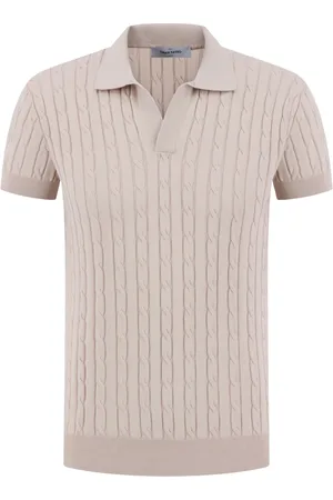 Gran Sasso Polo Shirts, male, , Size: XL Stylish Zand Polo Shirt