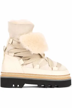 Hogan Winter Boots, female, , Size: 9 US Sneakers with Sheepskin Lining