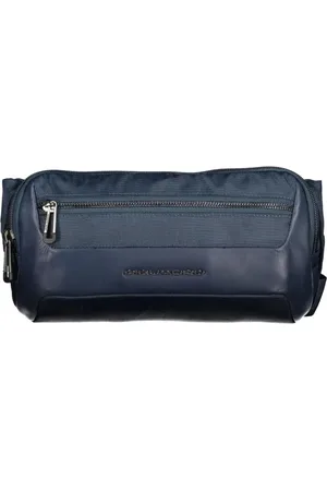 Piquadro Belt Bags, male, , Size: ONE SIZE Leather and Fabric Small Bag
