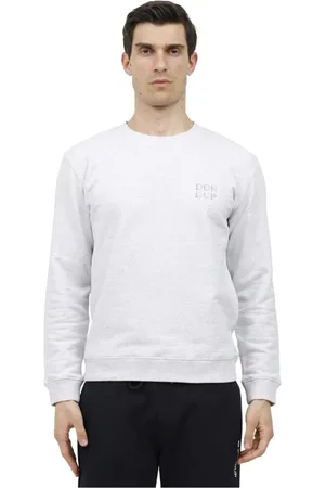 Dondup Sweatshirts, male, , Size: S Logo Print Crewneck Sweatshirt