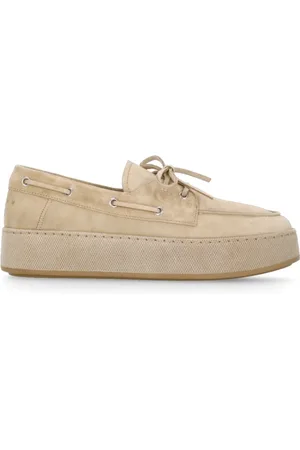 Hogan Sailor Shoes, female, , Size: 10 US Suede Loafers with Rubber Sole