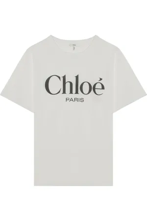 Chloé T-Shirts, female, , Size: S Short Sleeve Crew Neck T-Shirt