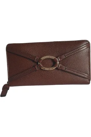 The Bridge Wallets & Cardholders, female, , Size: ONE SIZE Zip Around Leather Wallet with Coin Pocket