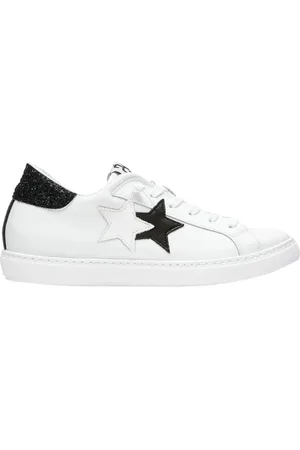 2STAR Sneakers, female, , Size: 10 US Glitter Leather Low Top Sneakers