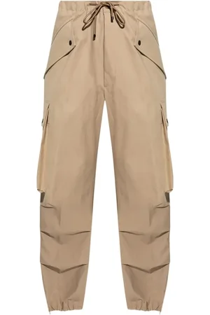 DRIES VAN NOTEN Straight Trousers, male, , Size: M Cargo Pants with 3D Pockets
