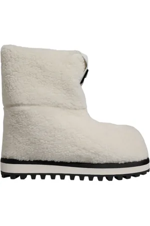 Dolce & Gabbana Winter Boots, male, , Size: 11 US Plush Logo Padded Mid-Calf Boots
