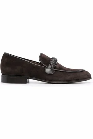 Gianvito Rossi Loafers, male, , Size: 8 US Suede Moka Stylish Shoe