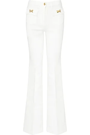 Elisabetta Franchi Flared Jeans, female, , Size: W27 Boot-Cut Jeans