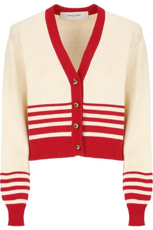 Golden Goose Cardigans, female, , Size: S Cotton V-Neck Cardigan Sweater