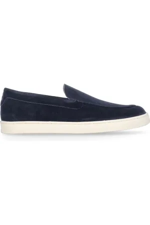 Brunello Cucinelli Loafers, male, , Size: 8 1/2 US Suede Leather Loafers