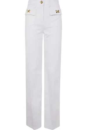 Elisabetta Franchi Straight Jeans, female, , Size: W27 Flared Jeans