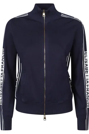 Elisabetta Franchi Zip-throughs, female, , Size: XS Stylish Sweatshirt